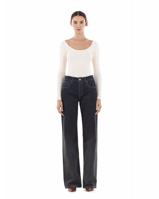 Flocky Khaki Jeans