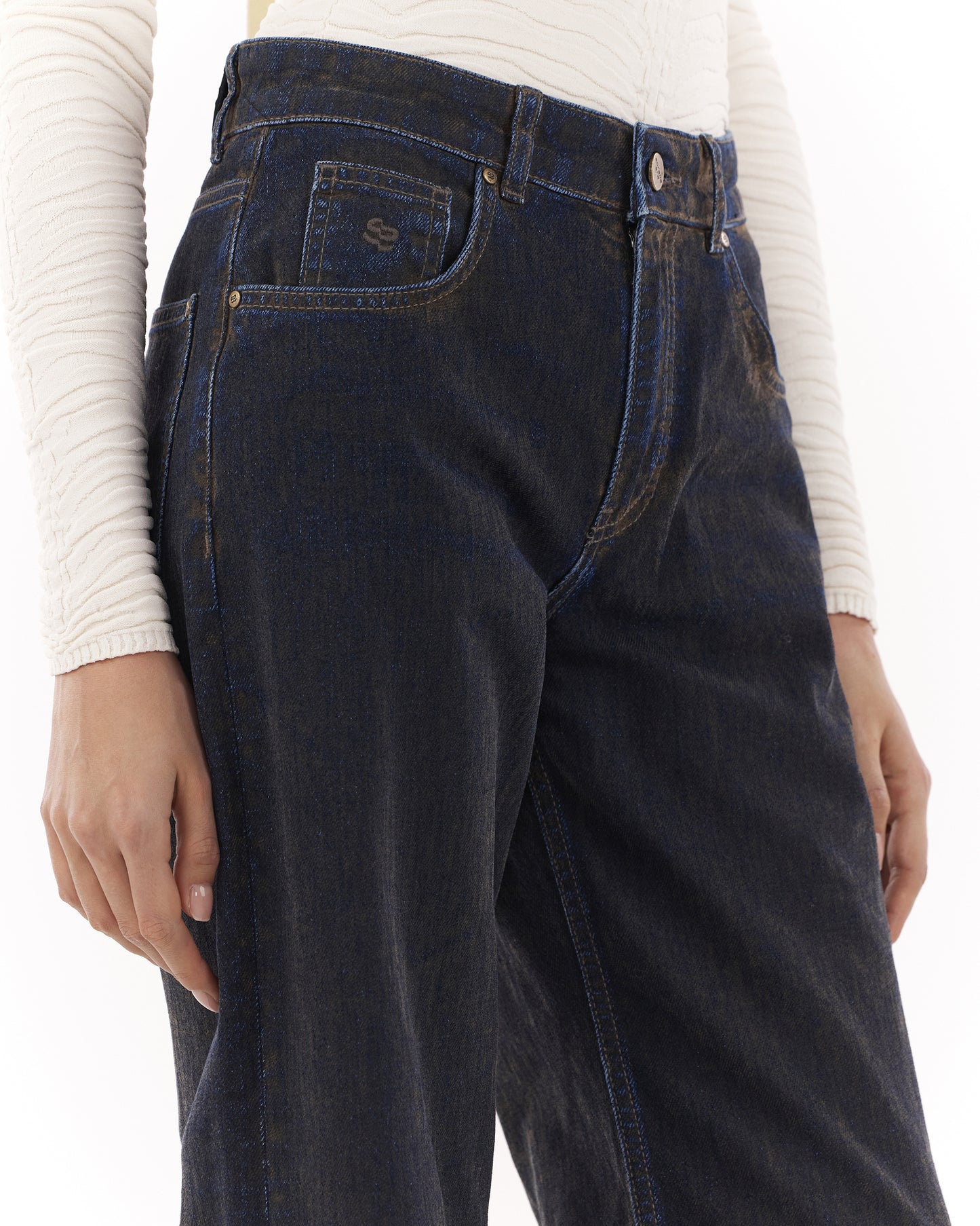 Flocky Khaki Jeans