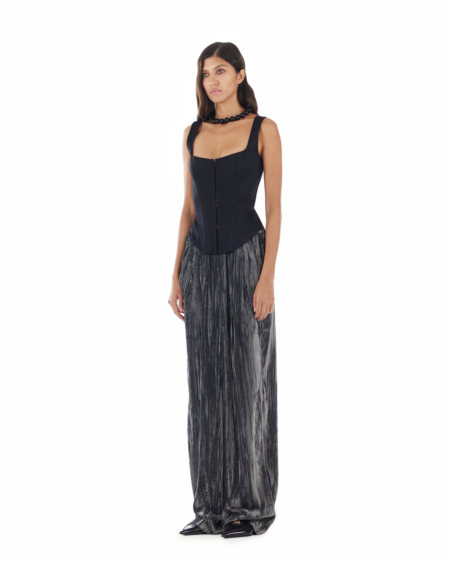 Fan Corset Black