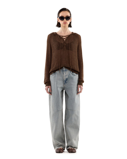 Gina Hoodie Brown