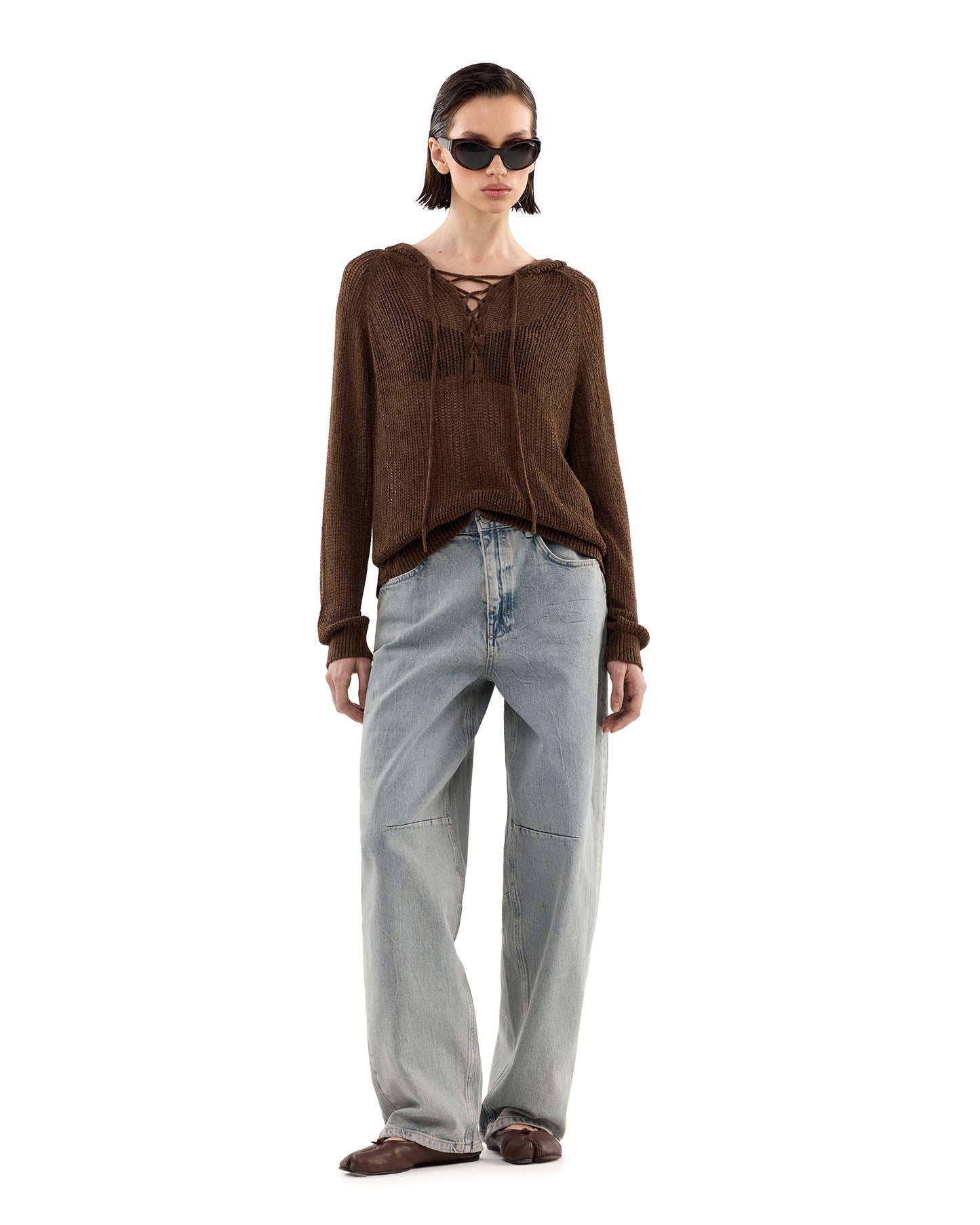 Gina Hoodie Brown