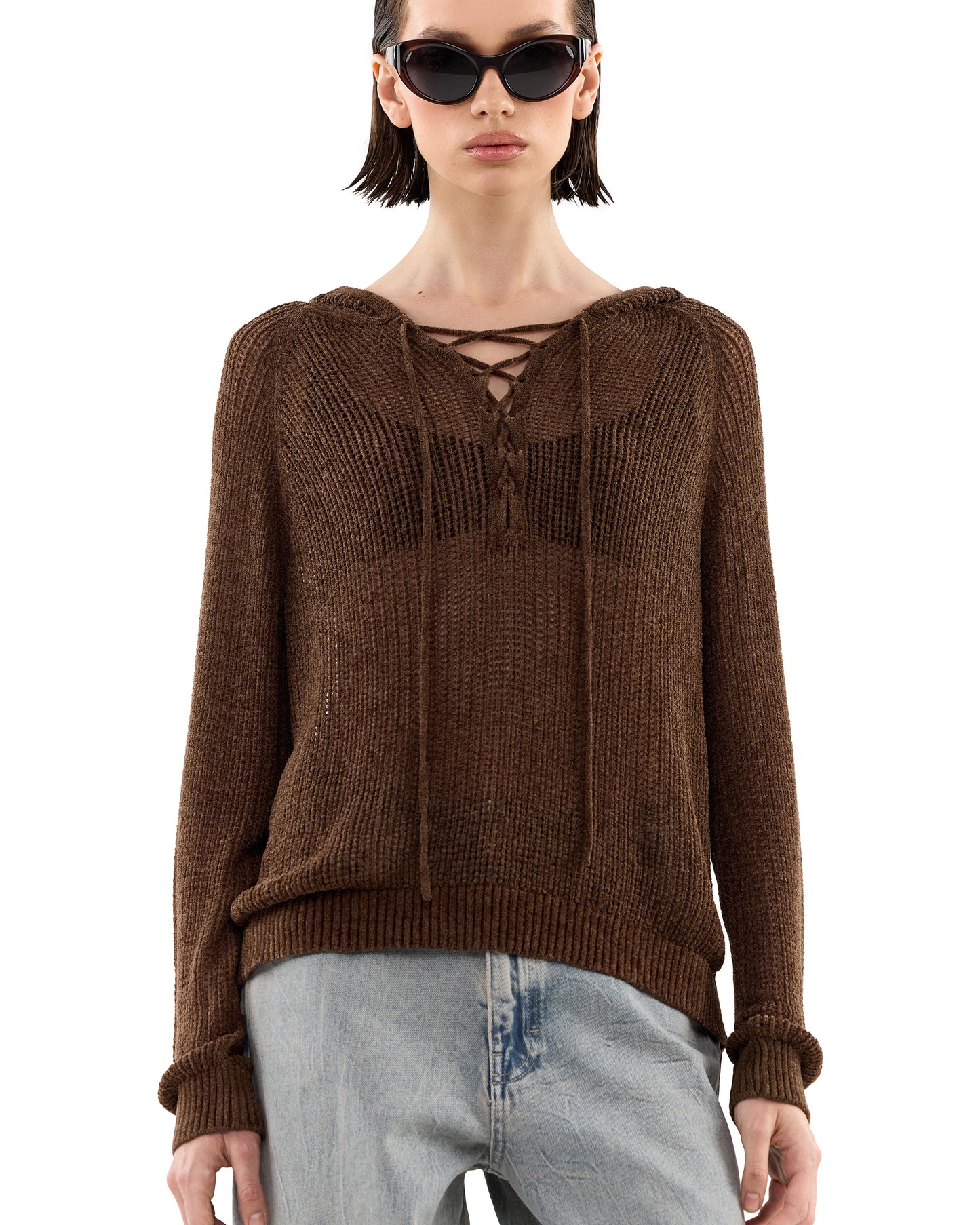 Gina Hoodie Brown