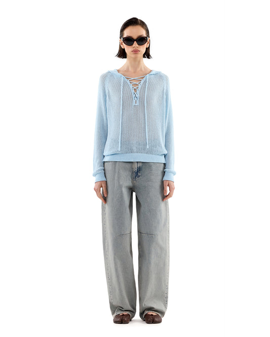 Gina Hoodie Sky Blue