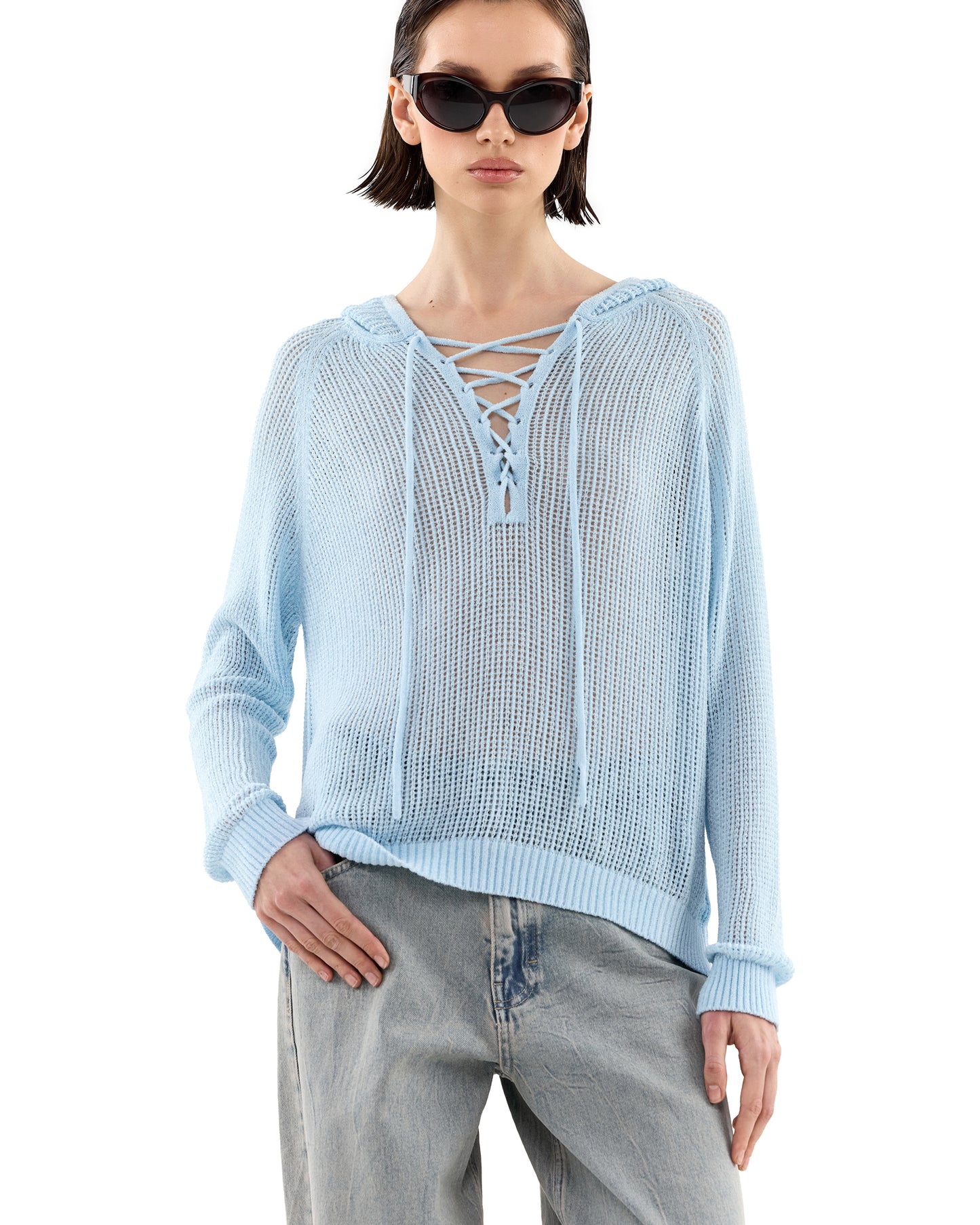 Gina Hoodie Sky Blue