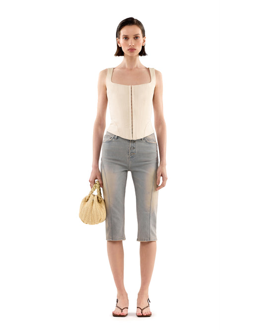 Georgette Capri Denim