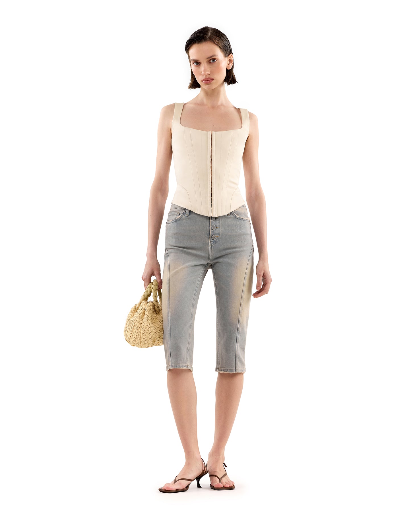 Georgette Capri Denim