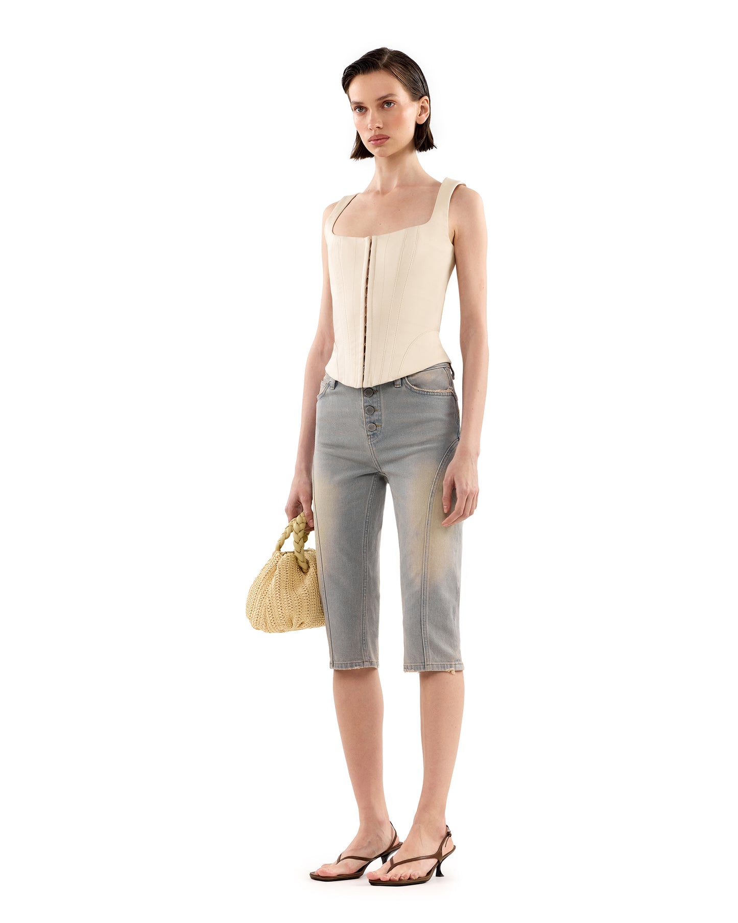 Georgette Capri Denim