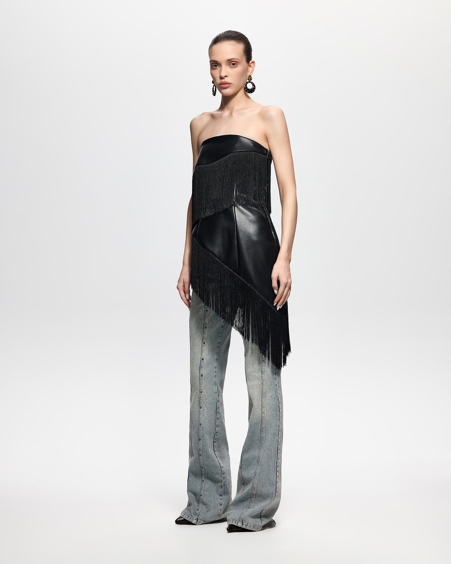 Shawl Tunic Black